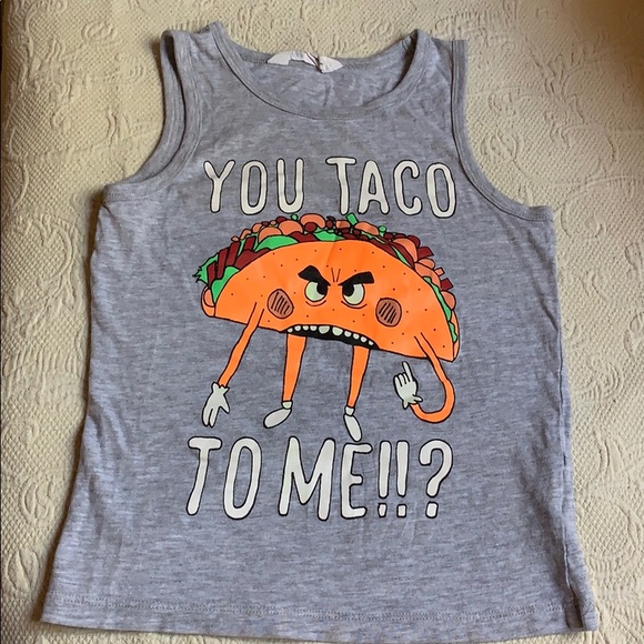 H&M Other - kid’s “You Taco To Me!!?” Tank Top Used
